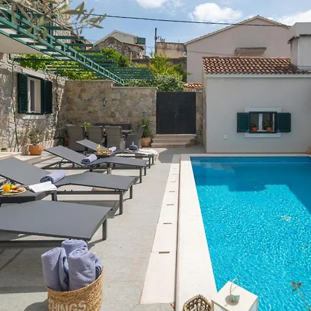 Filipetti In Center, 4 En-suite Bedrooms Charming Stone House, Heated Private Pool, 600m From 빌라 *